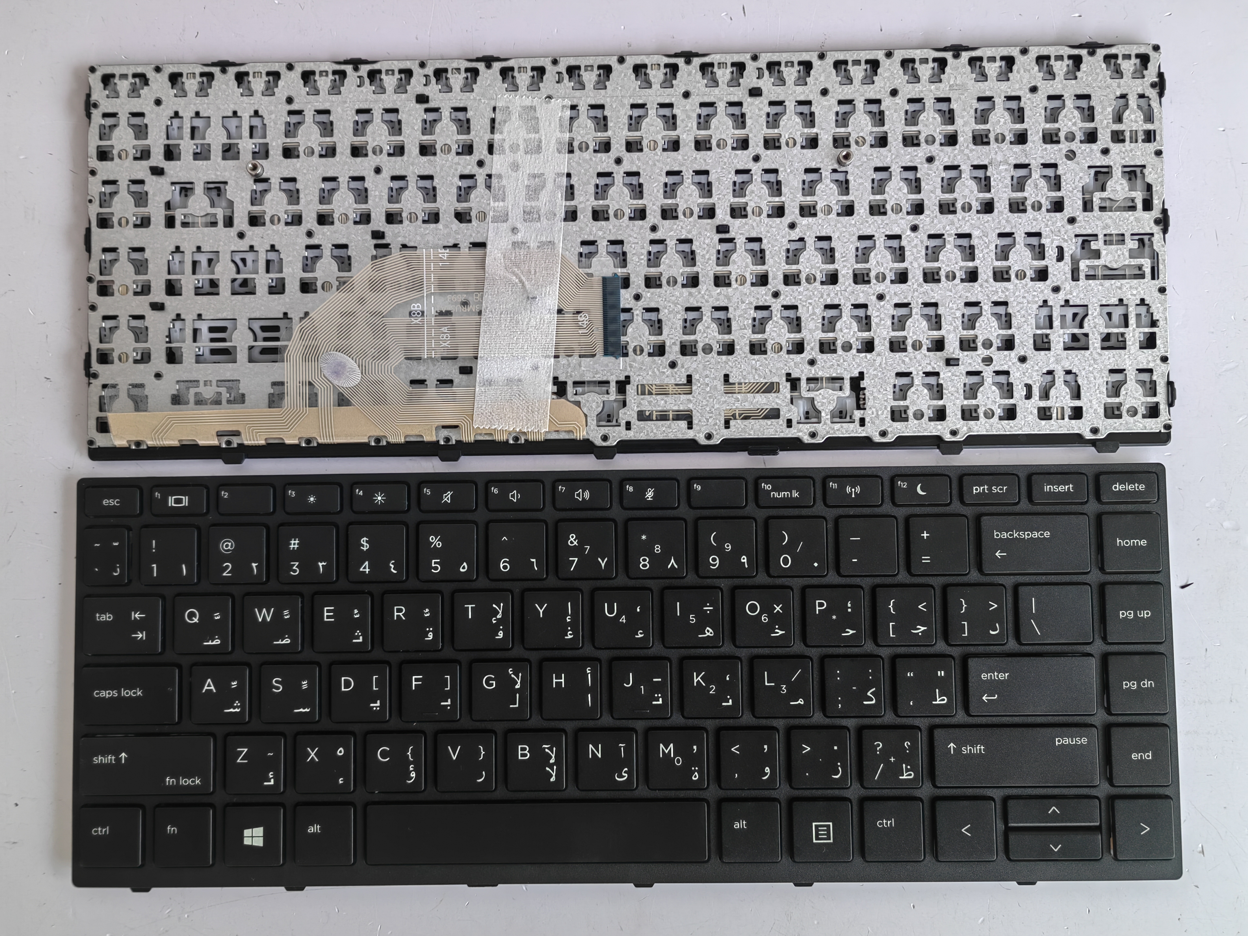 Picture of New Replacement Laptop Keyboard For HP 440G5/430G5/445G5/435G5 BLACK FRAME BLACK (OEM) AR Layout
